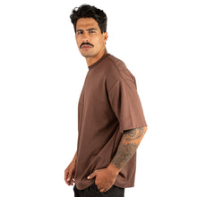 Carregar imagem no visualizador da galeria, Camiseta Oversized Premium Malha Suedine Marrom