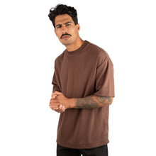 Carregar imagem no visualizador da galeria, Camiseta Oversized Premium Malha Suedine Marrom