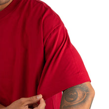 Carregar imagem no visualizador da galeria, Camiseta Oversized Premium Malha Suedine Bordô