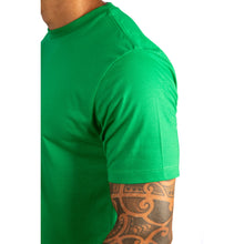 Carregar imagem no visualizador da galeria, Camiseta Masculina Algodão Egípcio Verde Bandeira Gola C