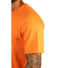 Carregar imagem no visualizador da galeria, Camiseta Masculina Algodão Egípcio Laranja Gola C
