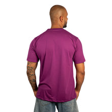 Carregar imagem no visualizador da galeria, Camiseta Masculina Algodão Egípcio Violeta Gola C