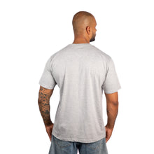 Carregar imagem no visualizador da galeria, Camiseta Masculina Algodão Egípcio Cinza Mescla Gola C