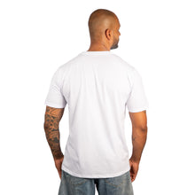Carregar imagem no visualizador da galeria, Camiseta Masculina Algodão Egípcio Branca Gola C
