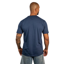 Carregar imagem no visualizador da galeria, Camiseta Masculina Algodão Egípcio Marinho Gola C
