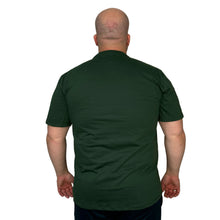 Carregar imagem no visualizador da galeria, Camiseta Plus Size Masculina em Algodão Egípcio Gola C - Verde Musgo
