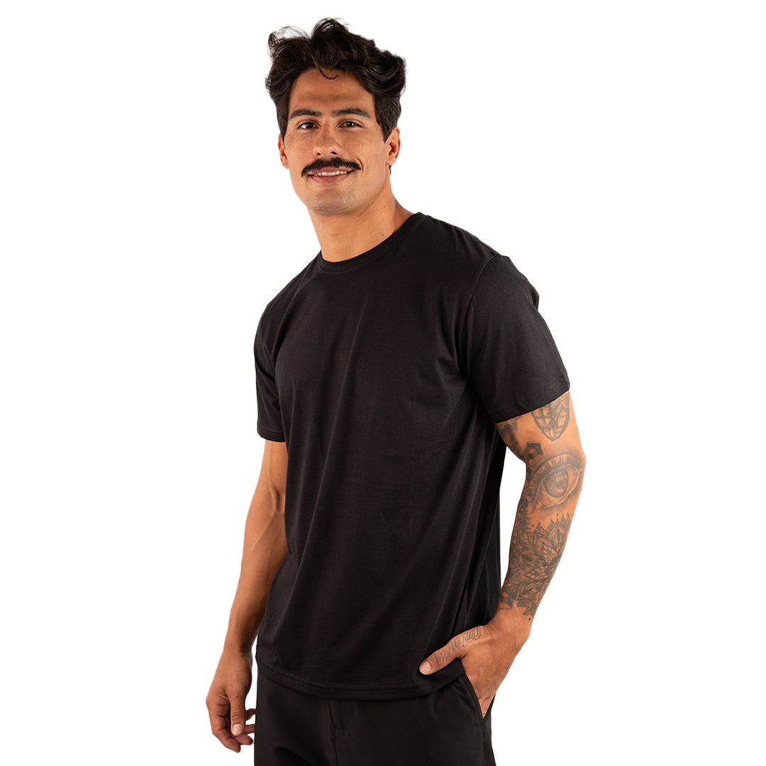 Camiseta em Algodão Pima 40.1 - Peruana Legitima - Preta