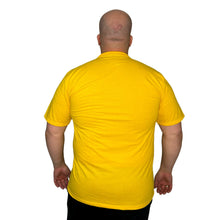 Carregar imagem no visualizador da galeria, Camiseta Plus Size Masculina em Algodão Egípcio Gola C - Amarelo Canário
